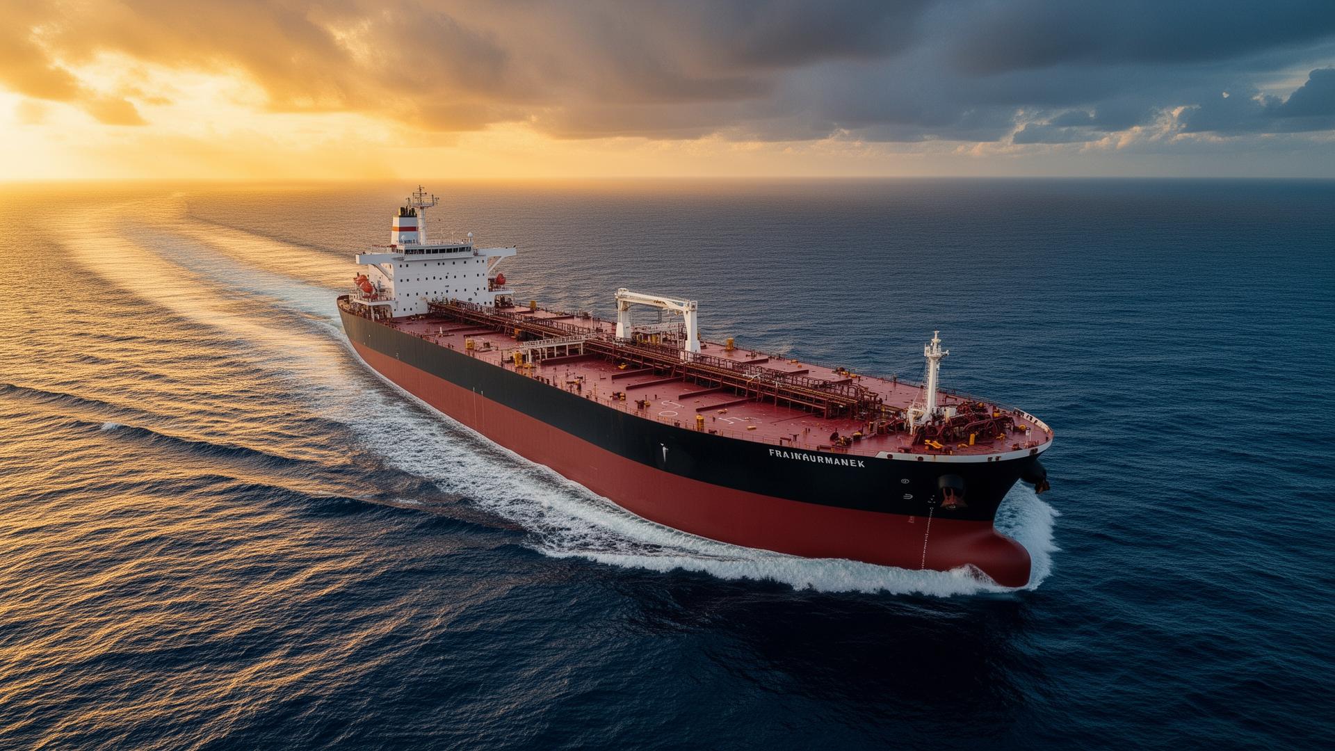 Tanker at sea